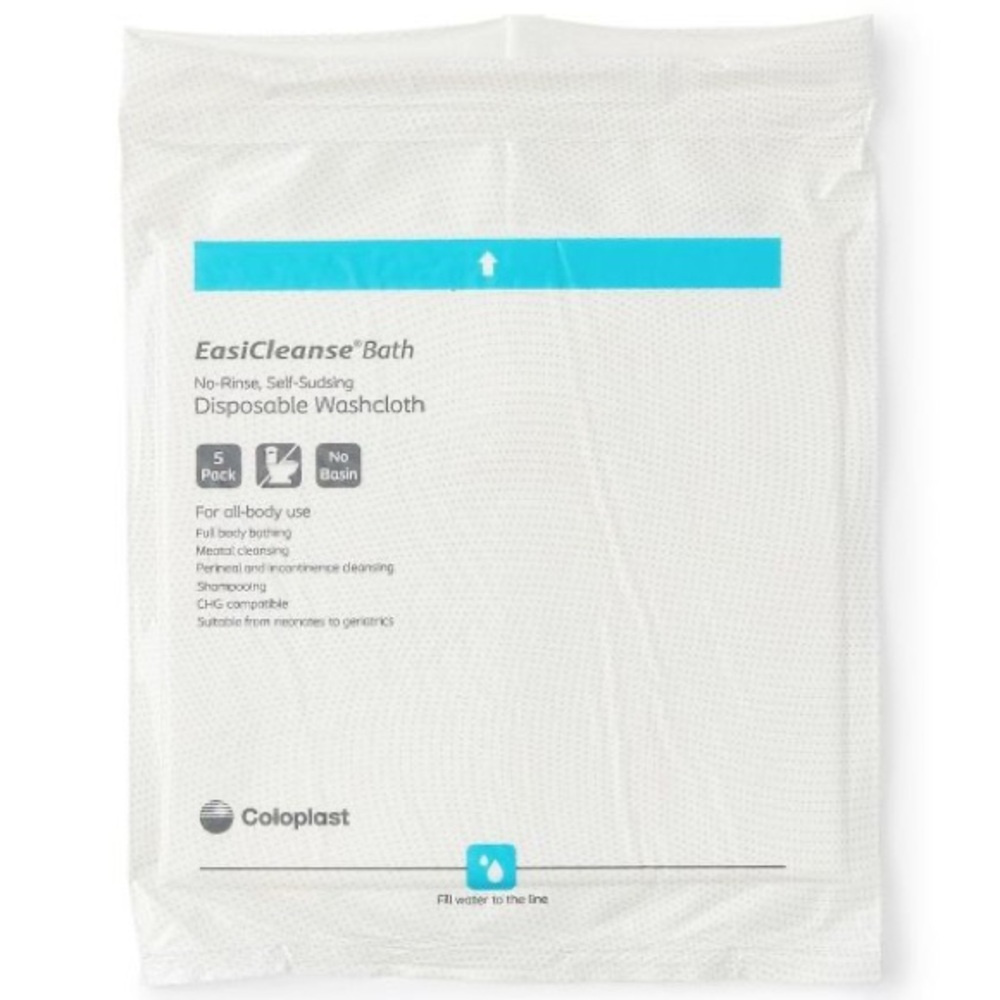 Coloplast 2 Pack EasiCleanse Bath Disposable Washcloth NIP